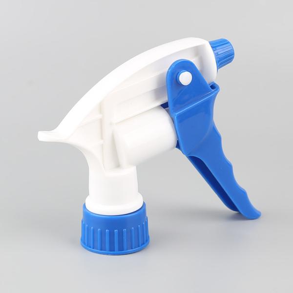 Vigorous Garden Plastic Trigger Sprayers Head Big Power 28mm Teeth Blue Color