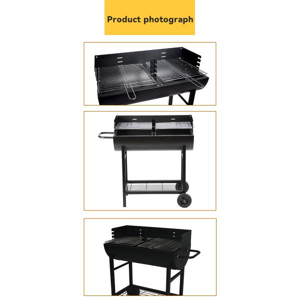 Steel Smoker Rotisserie Barbecue Grill Machine Charcoal bbq gas grill for Perfect BBQ