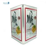 10L Cooking Oil Tin Can , 16 Liter Empty Rectangular Tin Container