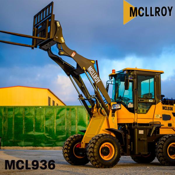 Compact Wheel Loader Machine 1.1m3 Capacity 3500mm Dumping Height