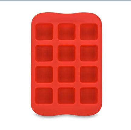 Ice Cubes Trays - Silicone Ice Mold Jelly Chocolate Sweet Candy Maker 12 Ice Cubes Moulds
