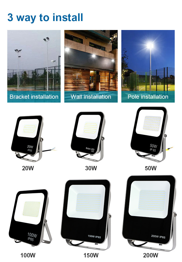 Low Profile Residential LED Outside Flood Lights Dimmable Color Changing 50 Watt 100 Watt