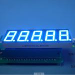 Ultra Blue 5 Digit 7 Segment Display Eco Friendly Custom 100 mcd 0.56"