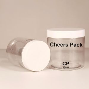 China Popular Food Grade Clear PET Plastic Jars With Screw LIDS wholesale