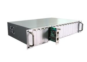 China 19'' 2U Rack Mount Fiber Optic Media Converter 16 Port Optical To Ethernet Converter wholesale
