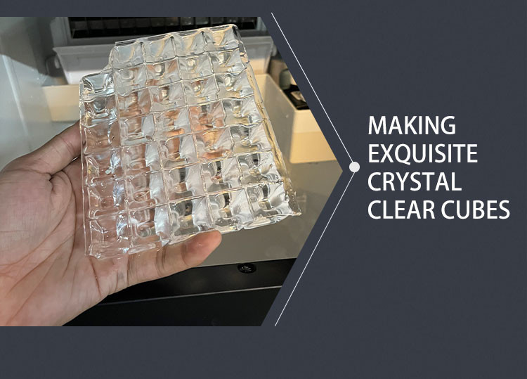 100kg/24h Air Cooled Cube Ice Making Machine With Digital Control Bar Counter Ice Maker