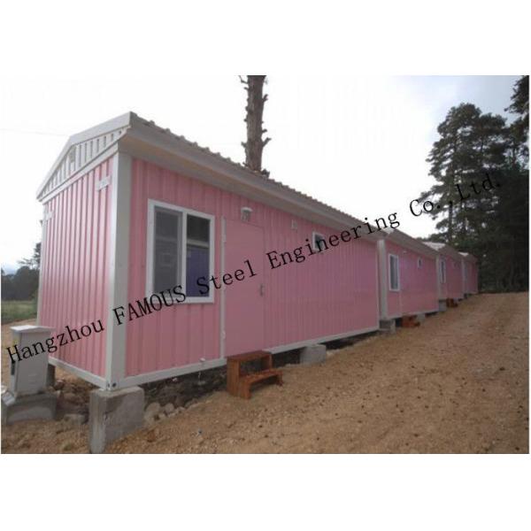 Light Duty 40ft Prefab Container House For Temporary Accommodation With Painted Surface