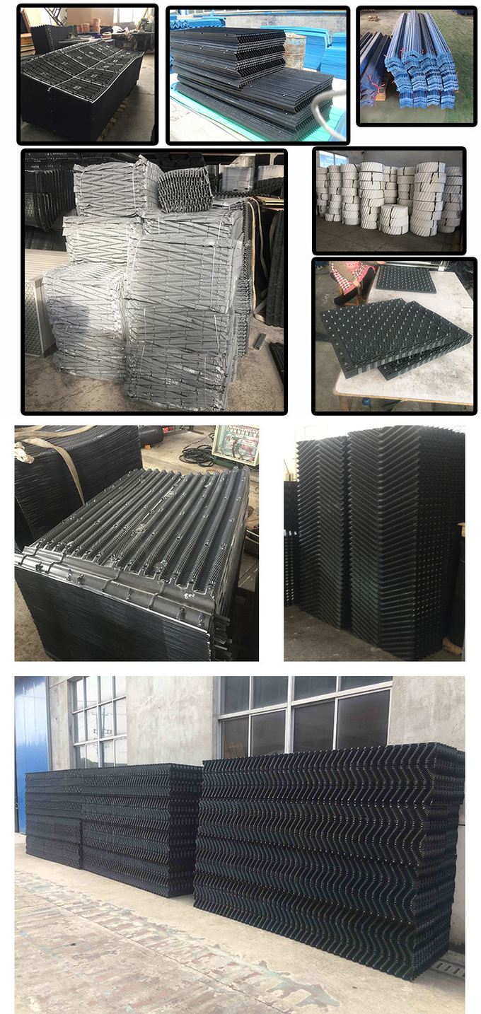 Induced Draft Cooling Tower Fill Material Cooling Tower Fill Pack Counter Flow 610mm 4