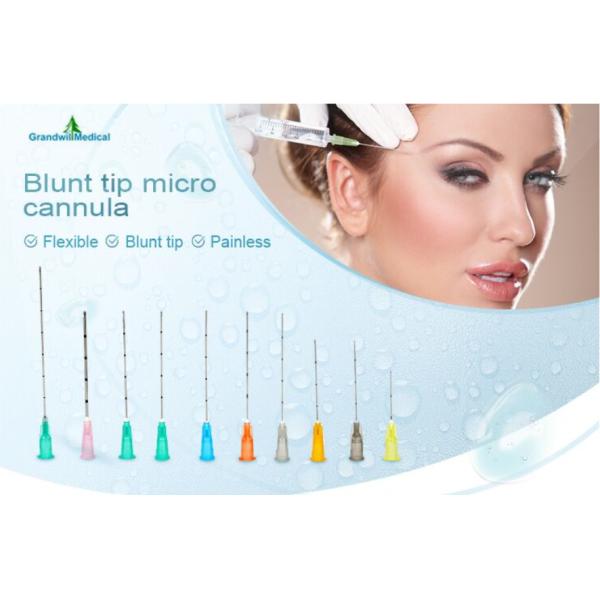 Sterile Packaging Blunt Tip Microcannula For Dermal Filler Use