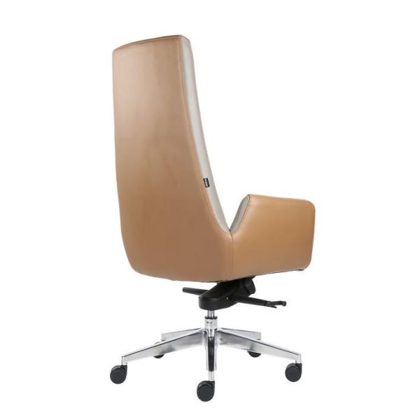 24kg Office Leather Revolving Chair High Back TUV Approved