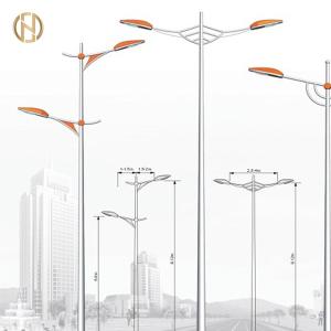 China Customized Hot Dip Galvanized 15 Meters Steel Street Light Pole wholesale
