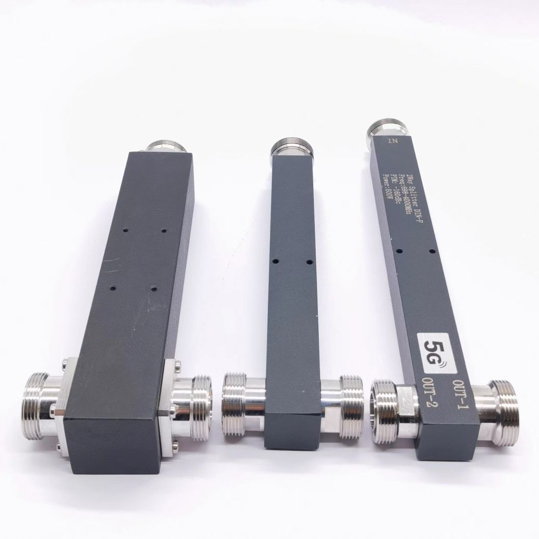 Factory Low Pim -160dbc 500W 698-3800MHz DIN Female 3 Way RF Power Splitter Divider for Ibs Project
