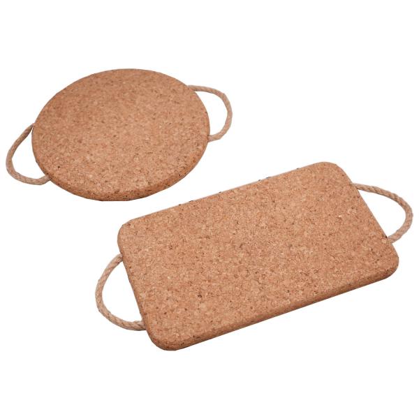 Quality Multifunction Odorless Table Mat Cork Placemat Trivet With Rope Eco Friendly for sale