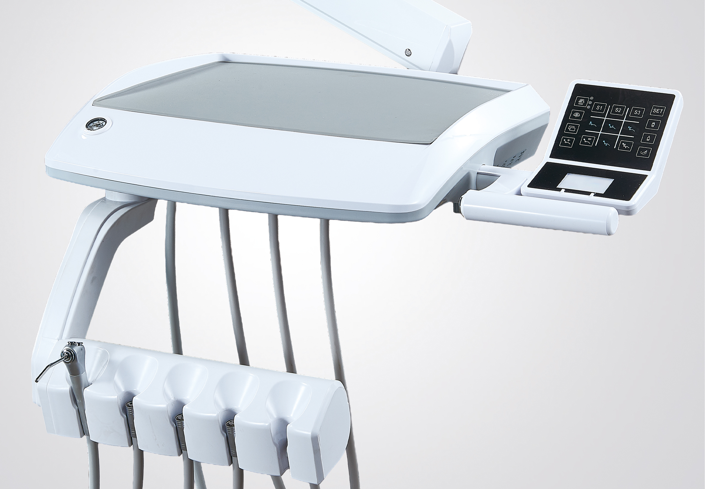 AP020 Dental Chair Unit with Corrosion Resistant ASA Plastic, Enhanced Lighting, and Ergonomic Design