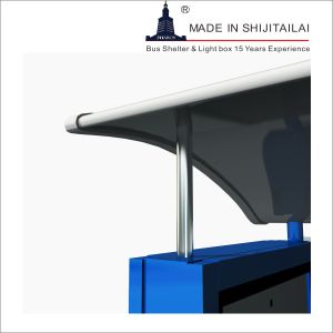 Galvanized 304# SS T8 Tubes 24h Bus Station Shelter