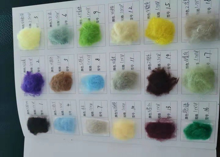 Dope Dyed Colors Regenerated Polyester Fibre Polyester / Cotton Blended Yarn
