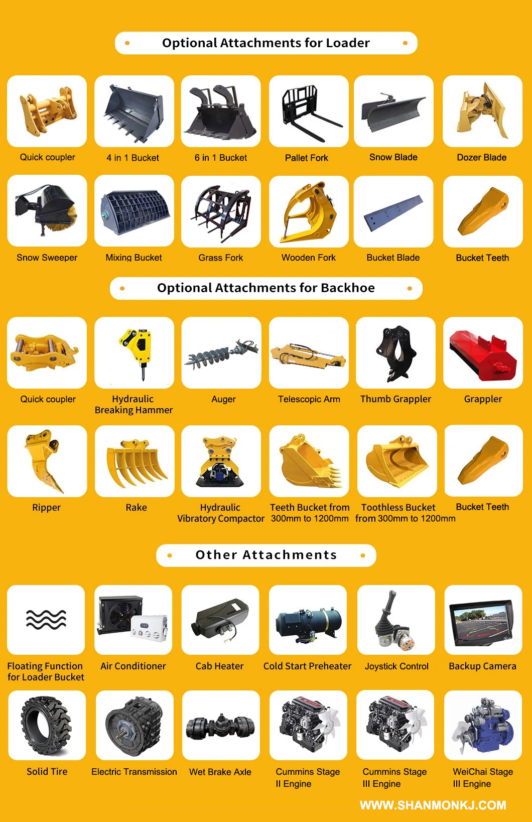 backhoe excavator loader 4x4