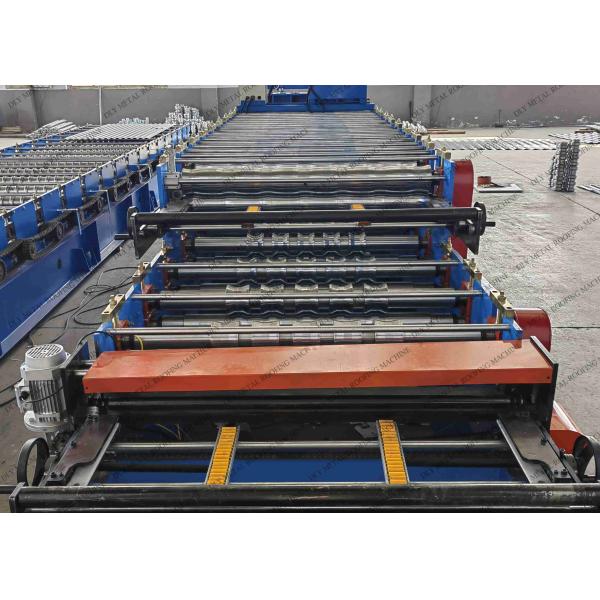 Glazed Automatic Touch Screen Roof Tile Roll Forming Machine 50hz Cr12