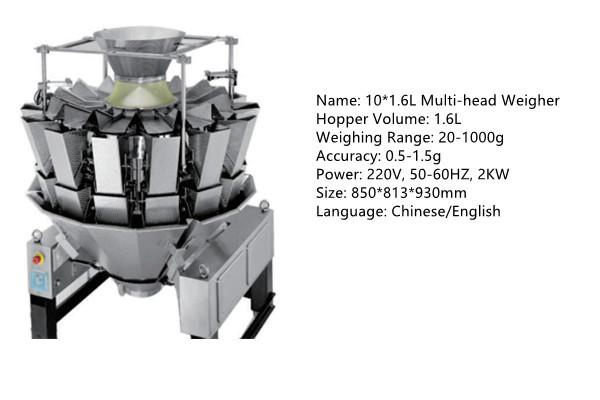 PLC Auto Weighing Packing Machine Vertical Automatic Granule Filling Machine