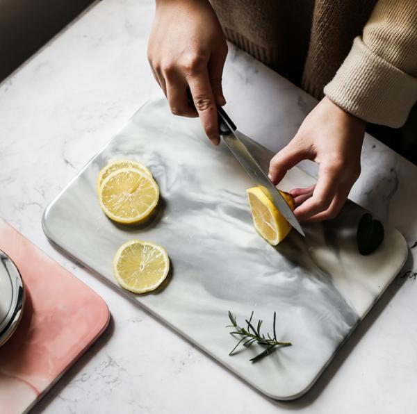 Quality 1360g Marble Kitchen Chopping Board FDA Approved For Multi Application for sale