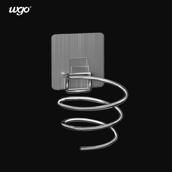 Quality No Punching Reusable Hair Dryer Stand Bath Accessories 130x95x70 Mm for sale