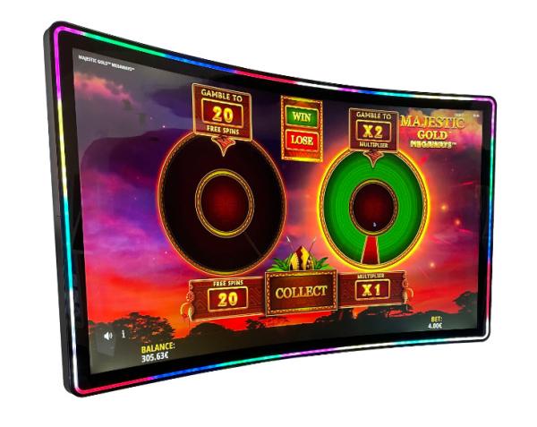 Quality 4K Resolution 43 Inch Curved Monitor PCAP Touch Screen Monitor For Gaming for sale