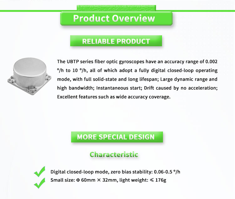 UBTP400Y Small Inertial Navigation Unit North Seeker Sensor -5- 5V with ODM Support
