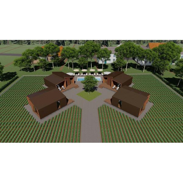 Wood Exterior Turnkey Prefab Homes Garden Backyard Timber Prefabricated Houses