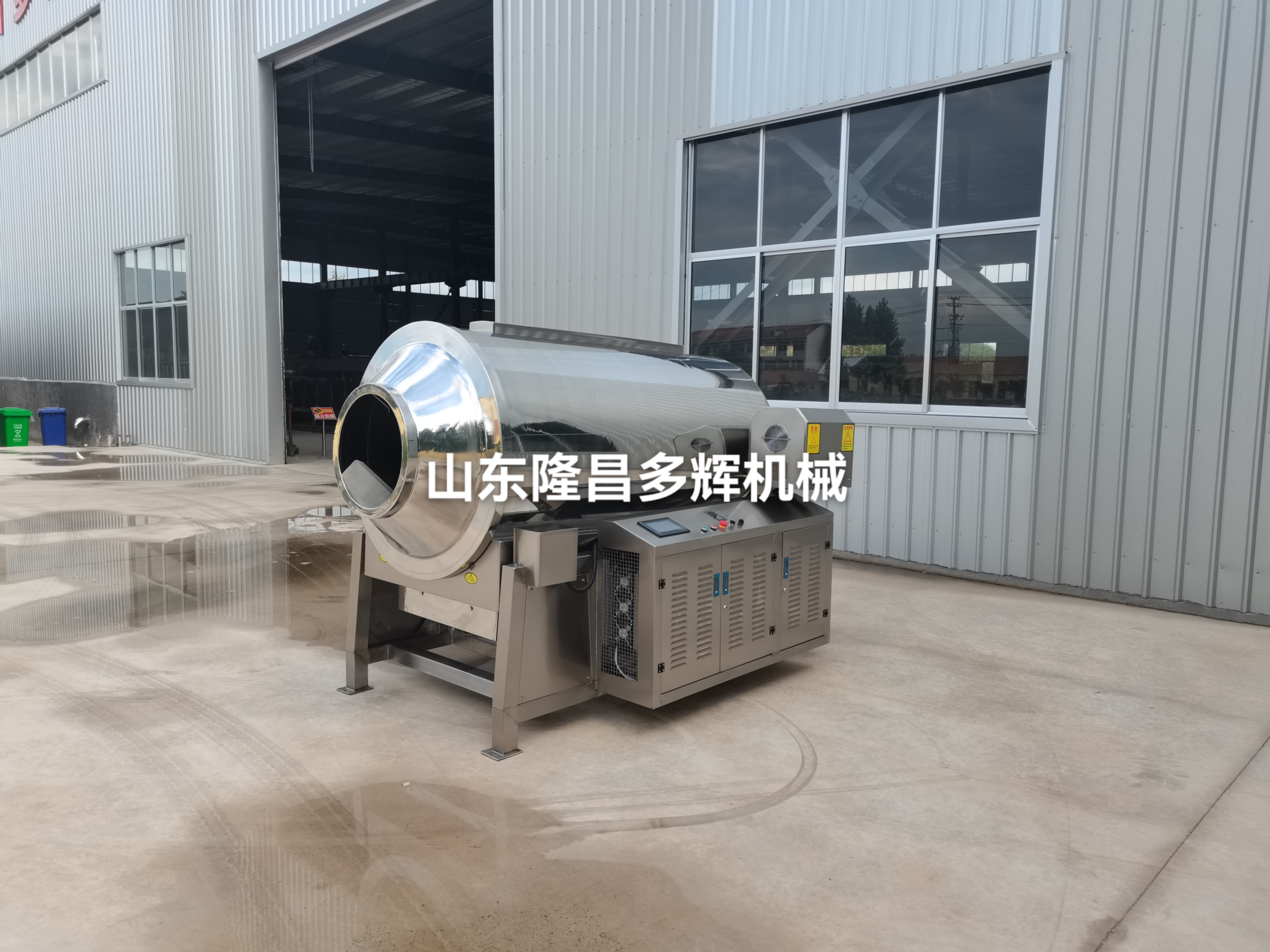 Stainless Steel Electric Drum Roasting Machine Nut Roasting Equipment High Efficiency