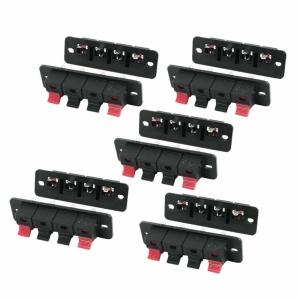 China Right Angel Speaker Terminal Clip Connector 4 Positions Audio Cable Push Button Type on sale