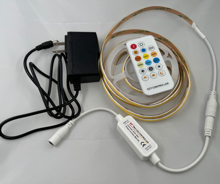 COB LED Strip DC24V CRI90 312LEDs/m IP33 IP40 IP44 with Stable 10m Full Lighting