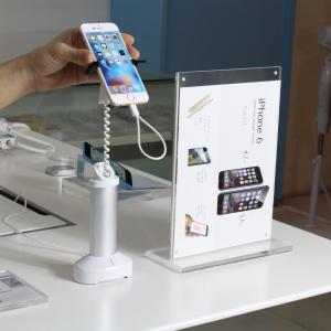 China COMER mobile phone stand easel security locking clamp tabletop display on sale