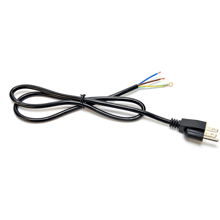 Customized ETL 3 Prong American Power Cord ETL1ft Flat Head Extension Cord PVC Jacket 3X16AWG 7a 125v 2 Prong Figure 8