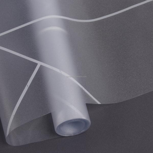 Pet Friendly Static Window Film Frosted PVC Window Clings For Privacy