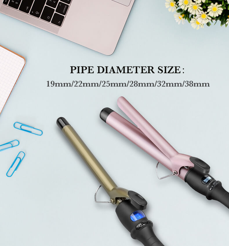 ROHS Certified Travel Hair Curling Wands Professional Electric Hair Waver Iron vendor