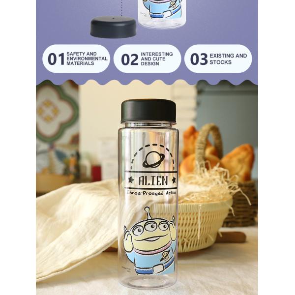 Cartoon design children's plastic drinking cups with LIDS