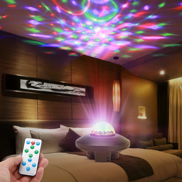 Remote Control DC5V 6W LED Touch Desk Lamp Star Projector Night Light With Music