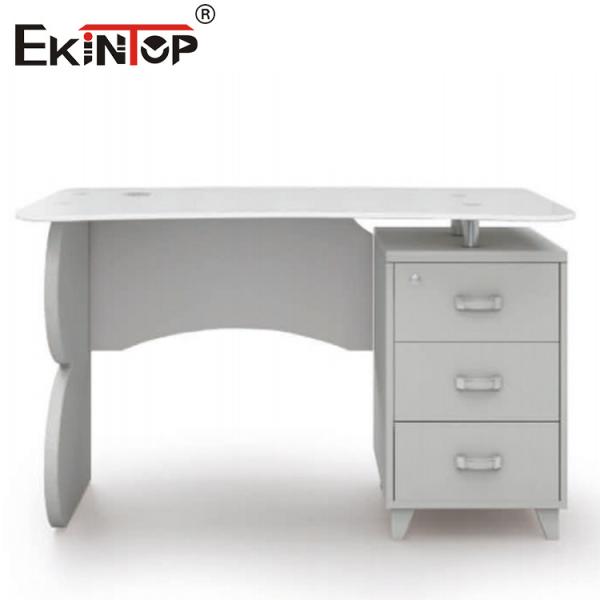 small glass computer desk