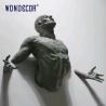 Bronze Metal Wall Art Sculpture 3D Abstract Art Sculpture Customized Size for sale
