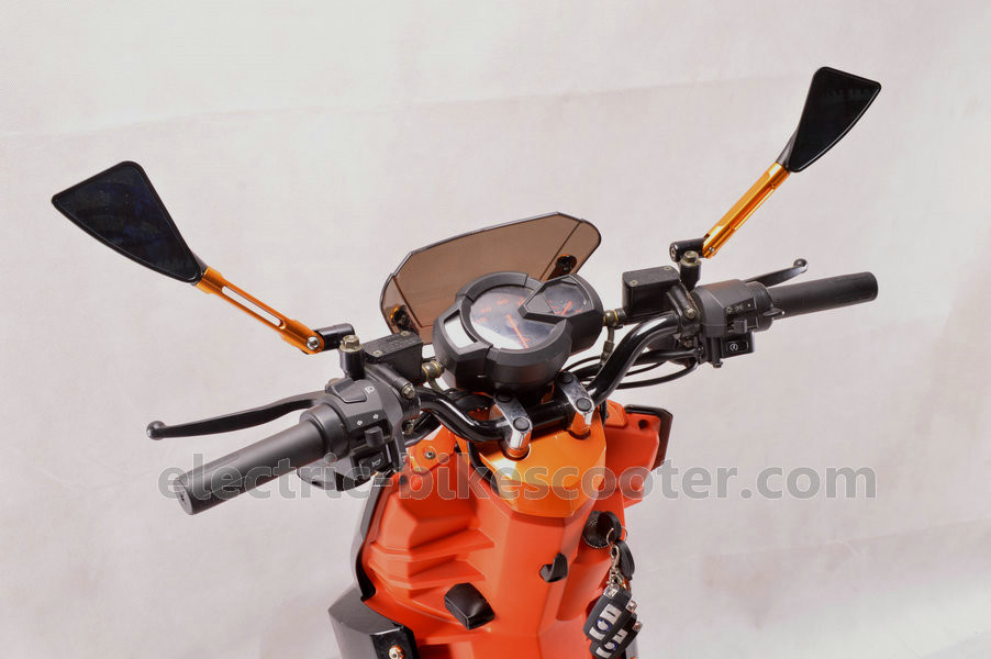 Pedal Assisted Electric Motorcycle Scooter For Adults 16" X 3.0 Tire Two Wheels