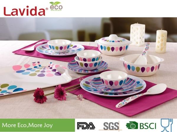 Quality Outdoor Melamine Camping Dinnerware Sets Heavy Metal Free Reusable Non - Fragile for sale