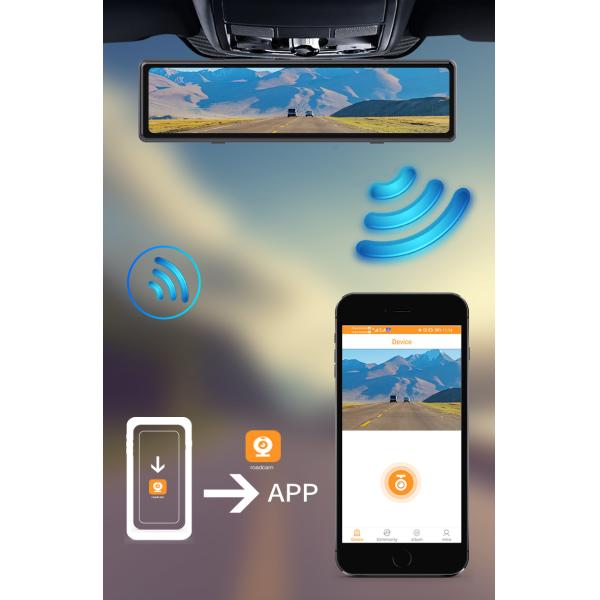 Rearview Mirror Customize Carplay Dashboard Car Play Bluetooth DVR 2.5K 1440P
