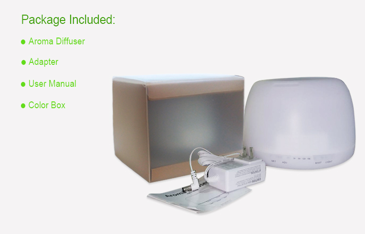 Home Alarm Clock Essential Oil Diffuser With 7 Color LED Light