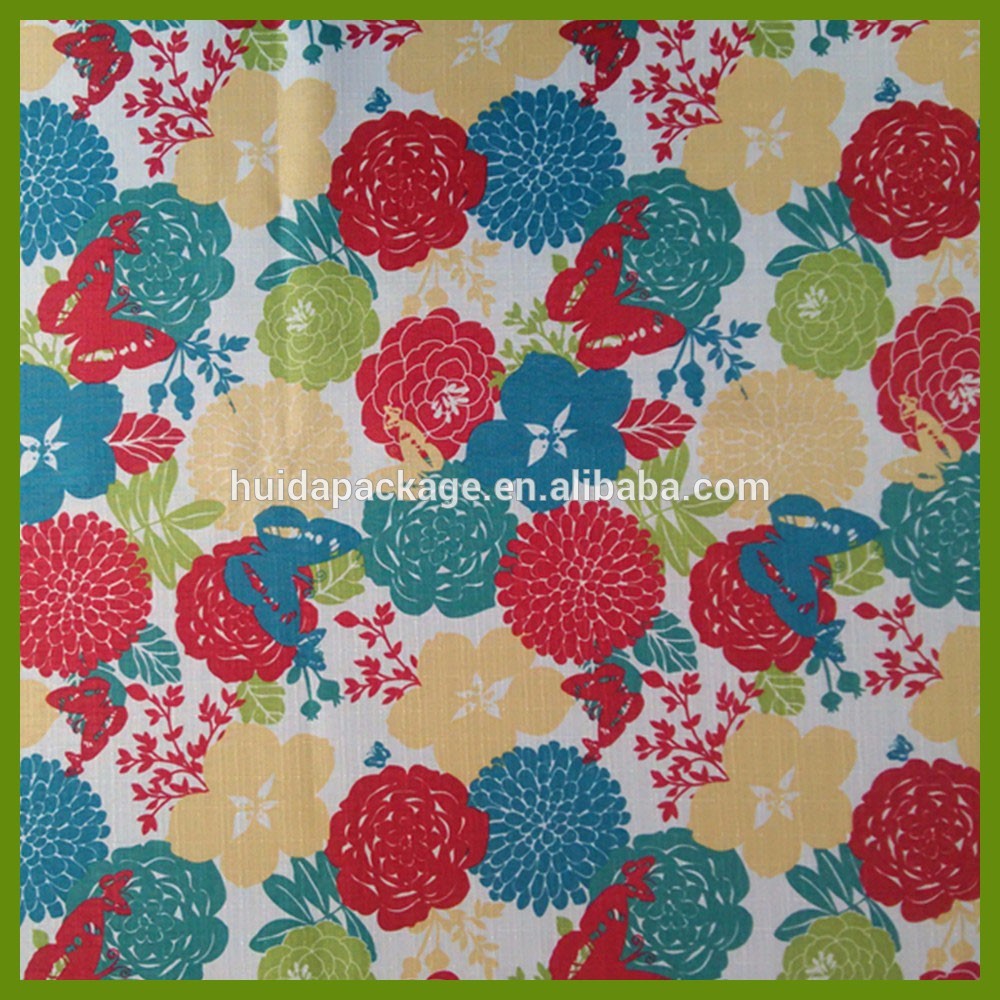 Popular flowering prints tablecloth made of 100% polyester slub fabrics or customized fabrics