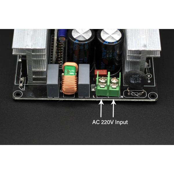 2x600W Stereo Digital Power Amplifier Board AC DC Converter with Switching Power Supply Bridged Speaker Protection Board Mount