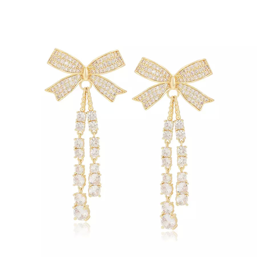 Weave Pattern Diamond Pendant Earrings 14k Gold Stainless Steel Stud Earrings