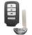 Quality Honda Keyless Entry Vehicle Remote Key Car Smart Key Fob 6.6*3.6CM 4 Buttons for sale