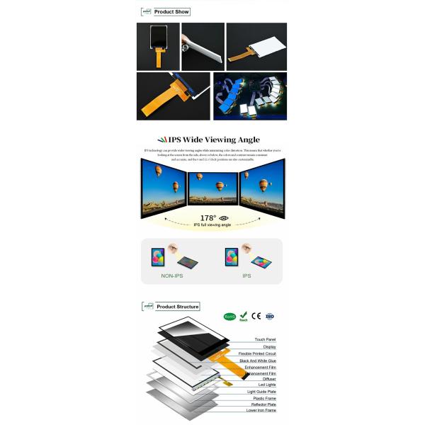 Polcd Small Lcd 2.8 inch 240x320 High Brightness 900 nit IPS LCD Module Display 2.8'' industrial TFT