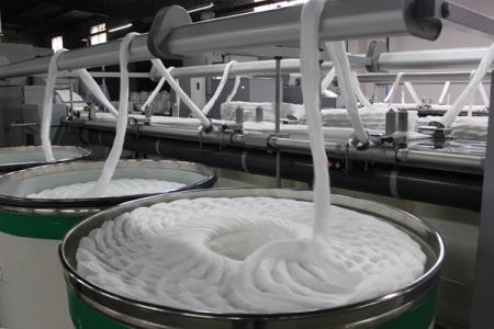 High Shrinkage 25mm 0.9D Polyester Synthetic Fibre Of Wool Spinning