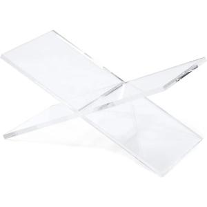 Acrylic Book Holder Clear X-Shape Display Stand Acrylic Book Easel 5mm-10mm Thick